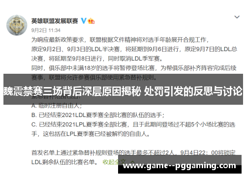 魏震禁赛三场背后深层原因揭秘 处罚引发的反思与讨论